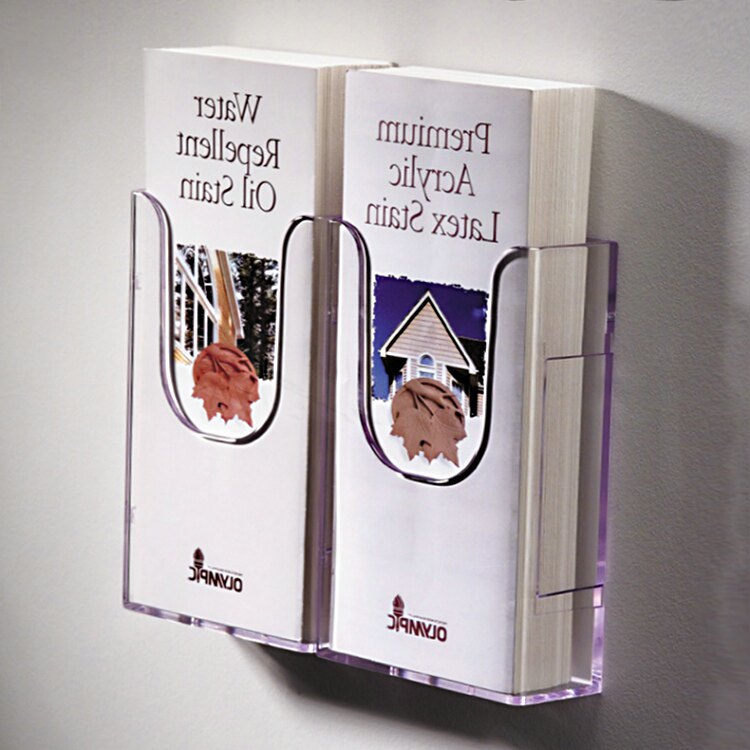 Wall hanging A6 brochure Brochure Shelf Catalogue Rack a6 Single-Page Color Page Shelf Two Gg A6 Acrylic Information Show Shelf