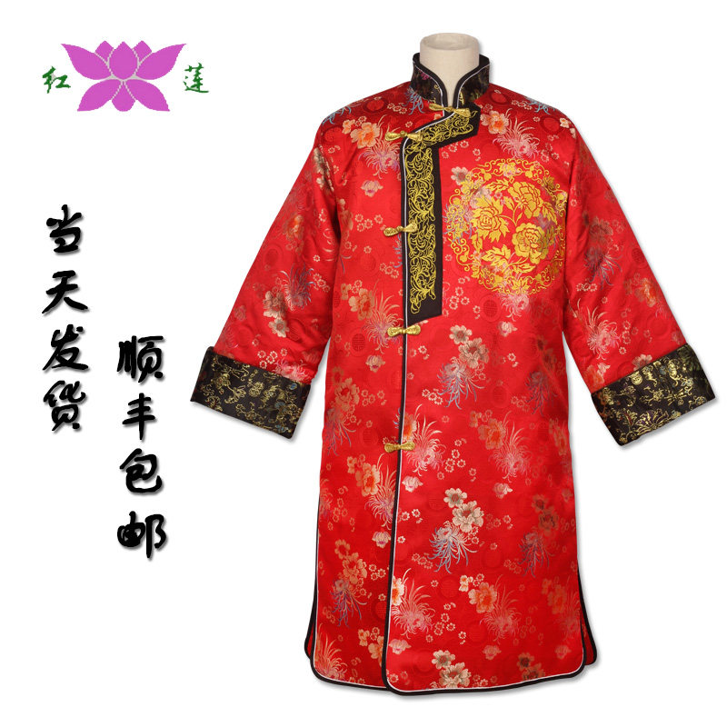 Modern full set of women's Tang suit old man's brocade shroud thickened leap year Chongxi old clothes funeral supplies can be customized