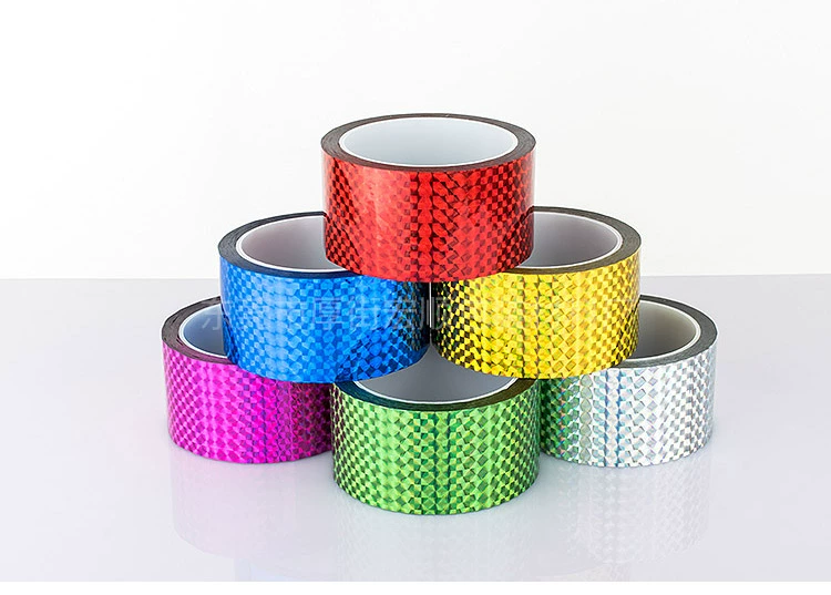 Laser Tape vàng sáng học sinh mẫu giáo ánh sáng băng màu băng trang trí làm bằng tay DIY băng nhỏ