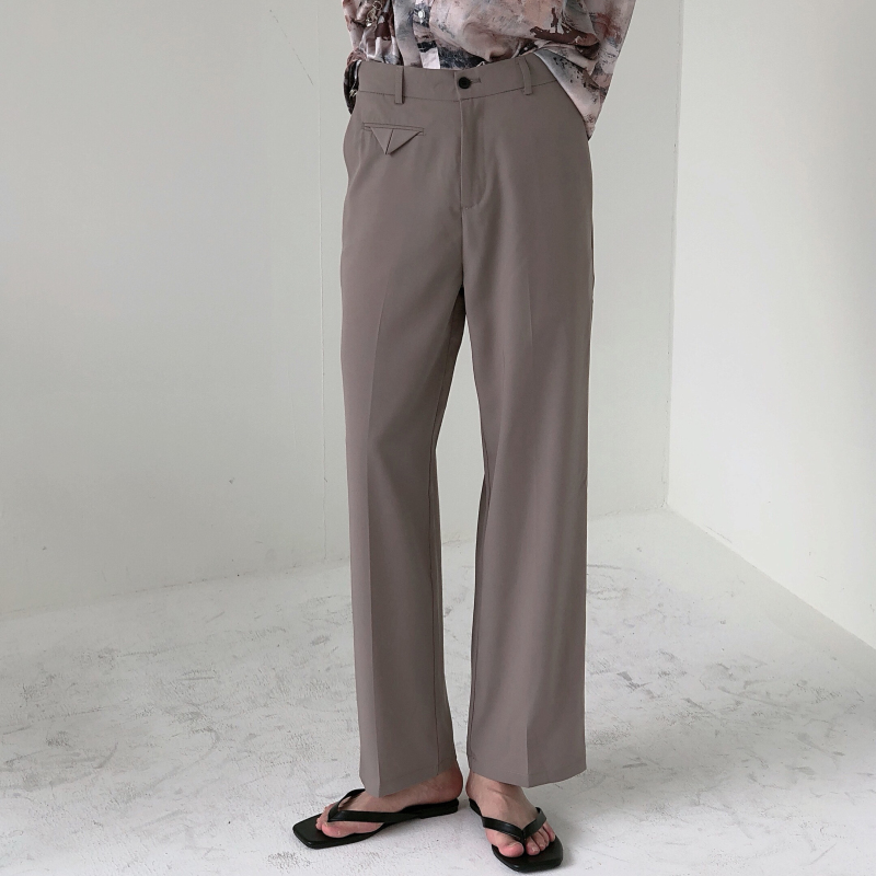 Yghome Triangle Pending Broad Legs Men Hundred Lesser Leisure Skirts Han Dinglets Nine-Mint Pants