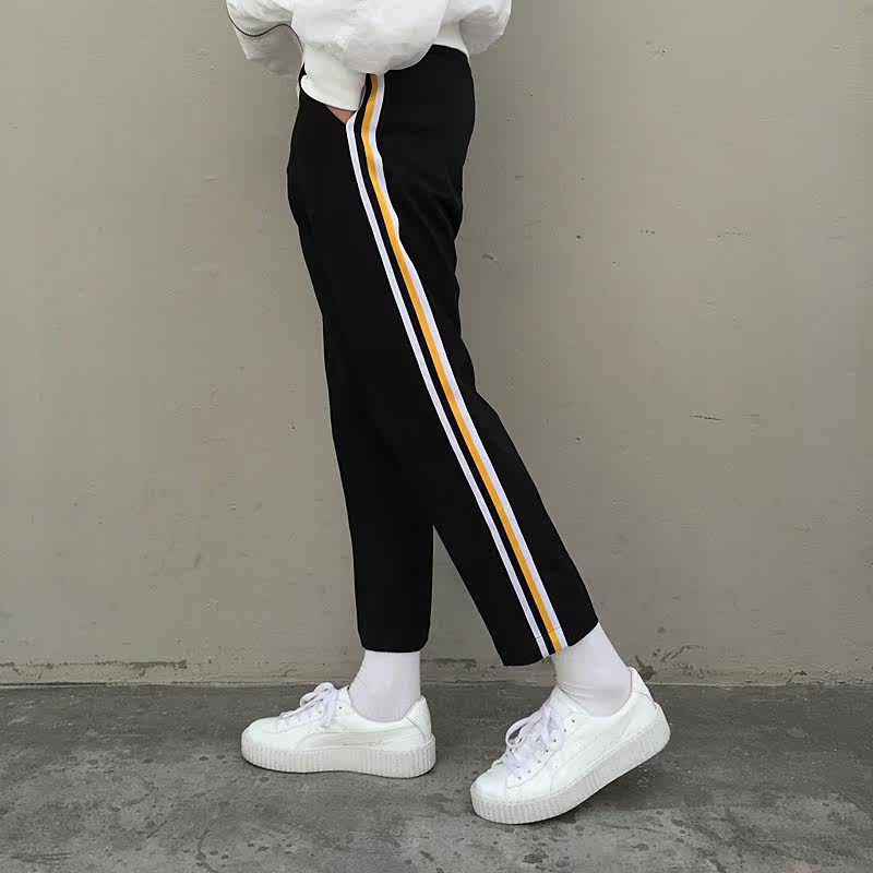 YG春装代购权志龙GD同款宽松休闲运动裤学生长裤韩版直筒裤男女潮