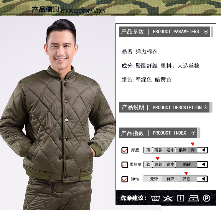Trung niên căng áo bông nam lót bông nhỏ áo khoác lỏng bảo hiểm lao động quần áo ấm áp quần áo cotton nam quần áo lạnh áo khoác jean nam