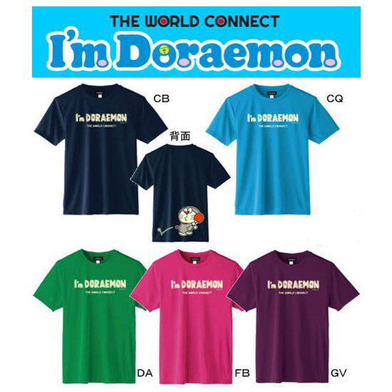 Japan Donik DONIC table tennis suit short sleeve T-shirt Doraemon A dream limited edition for men and women GV012
