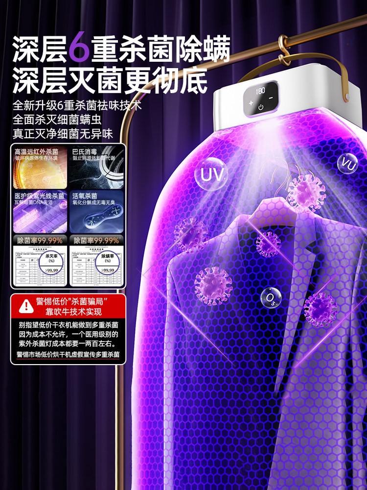 German 2025 New Model Dryer for Home Use, Small Clothes Dryer, Portable for Travel and Dormitory, Foldable