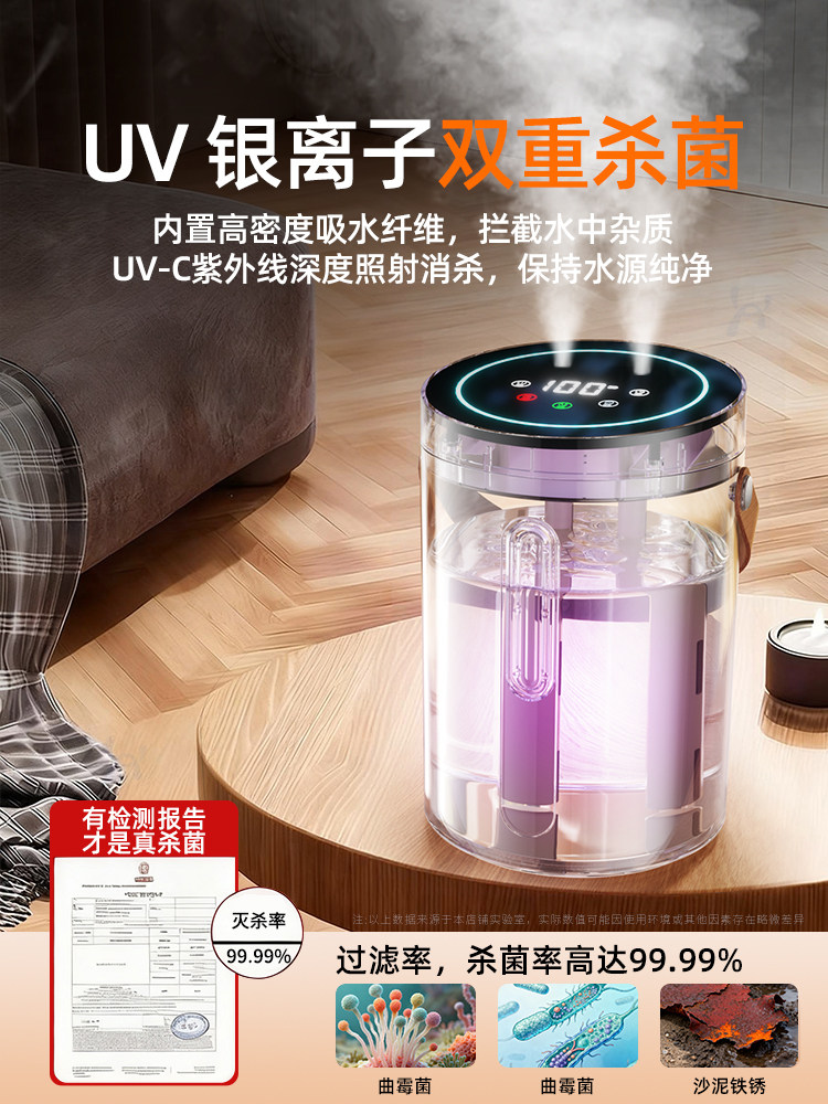 Ai Constant Humidity]Humidifier for Home Use 2025 New Model with Digital Display, Large Mist Output, Small Size, Specially Designed for Pregnant Women and Infants, Air Purification