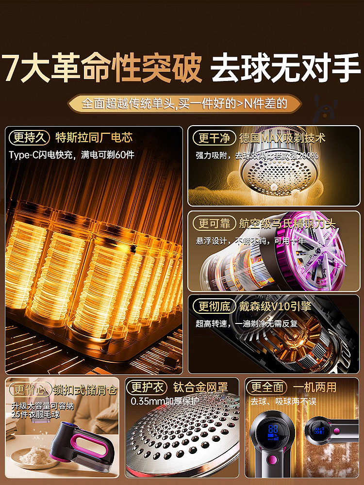 2025 New Model Lint Remover, Rechargeable for Home Use, Does Not Damage Clothes, Sweater Pilling Remover, Dry Cleaning Shop Pilling Remover