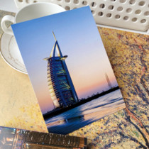 World Tourism City Middle East Landmark Dubai Scenery Postcard Sailing Hotel Atlantis Khalfata