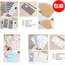 A variety of small envelopes creative cute illustrations love retro newspaper black and white classic plaid Dot leaves