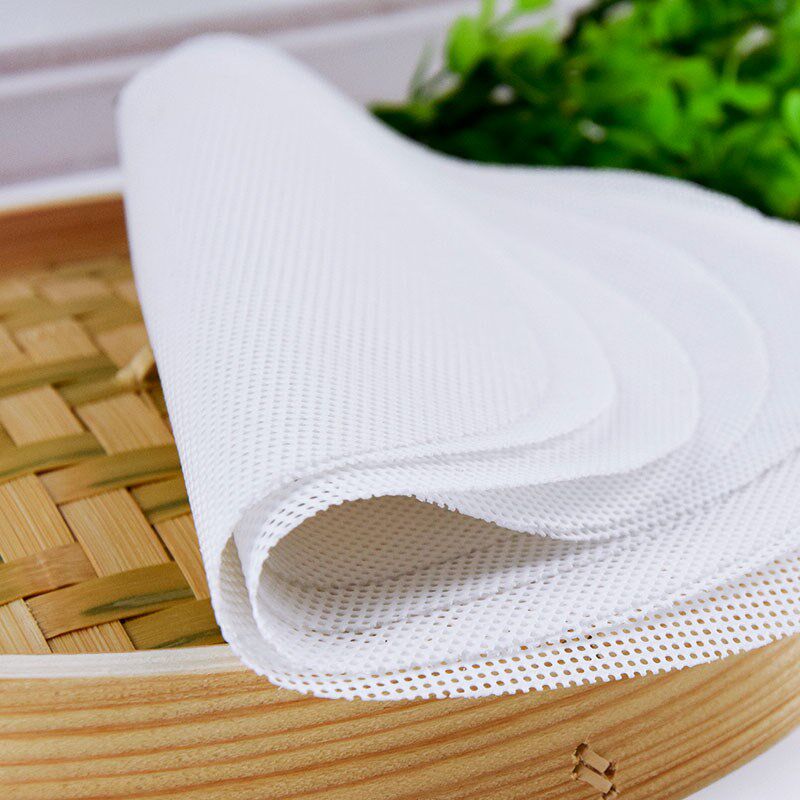 Dumpling cloth steamer mat steamer grate steamer anti-stick bamboo grate round household silicone pad bamboo
