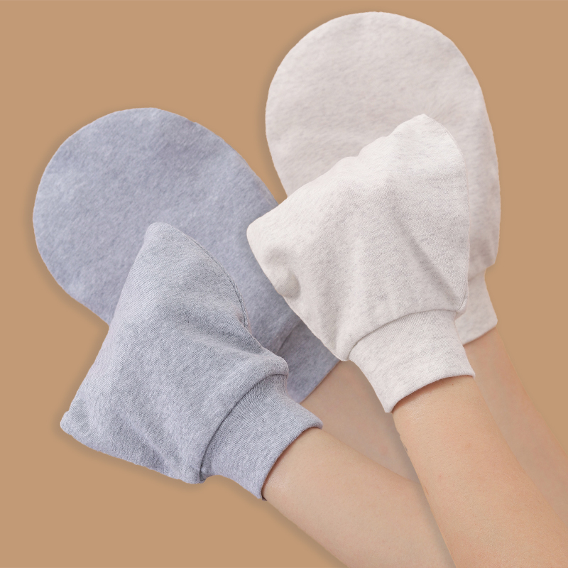 Nighttime Sleep Anti-Scratch Gloves, Full Coverage Fingerless Hand Mask, Care and Warmth for Elderly Dementia Patients