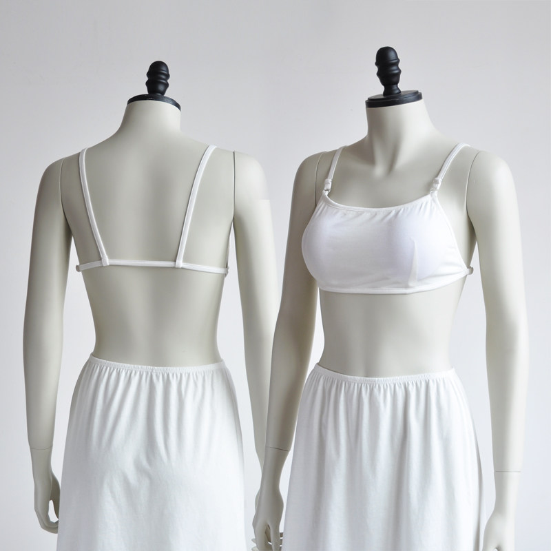 Women's simple underwireless comfortable wear-free bra underwear Summer incognito halter beauty strap Chest pad sling bandeau