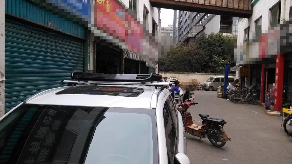 Đa năng nâng cấp giá nóc giá hành lý Crossbar Nhôm hợp kim đường sắt với ổ khóa Spotlight Bars - Roof Rack baga mui xe oto