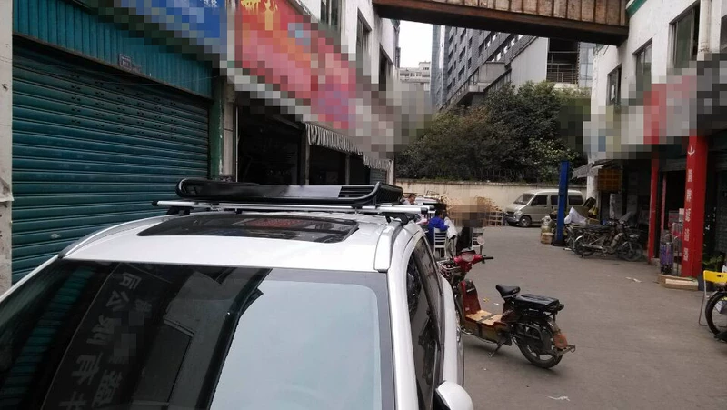 Đa năng nâng cấp giá nóc giá hành lý Crossbar Nhôm hợp kim đường sắt với ổ khóa Spotlight Bars - Roof Rack