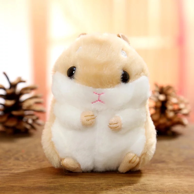 Cute Soft Little Hamster Keychain Handbag Pendant Little Mouse Doll Plush Toys display picture 3