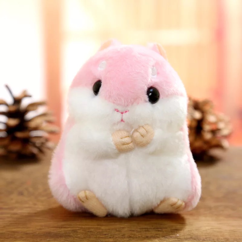 Cute Soft Little Hamster Keychain Handbag Pendant Little Mouse Doll Plush Toys display picture 2