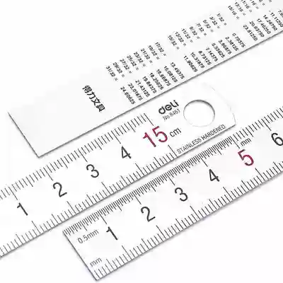 Deli Steel ruler DELI 8461 Steel ruler 15CM ruler Steel ruler