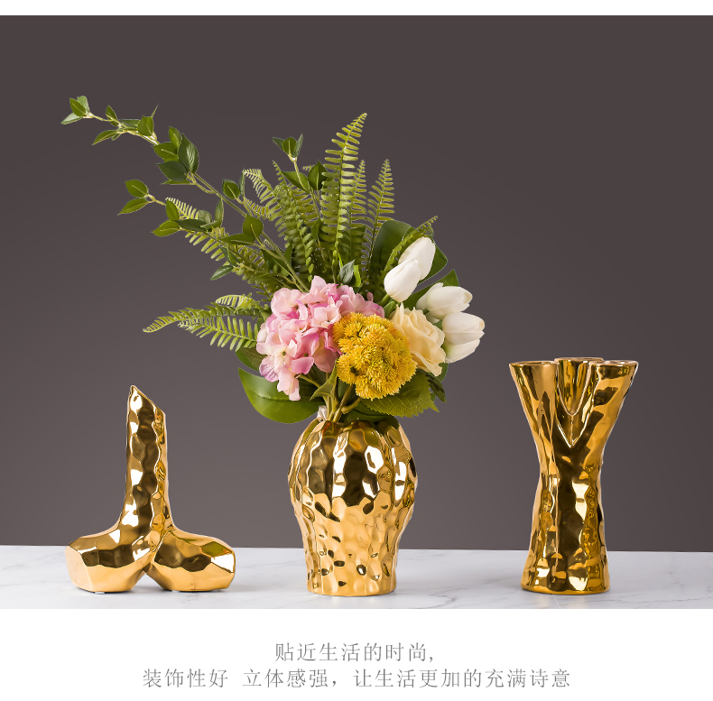 European I and contracted home decoration ceramic vase furnishing articles sitting room TV ark, simulation flower flower suit