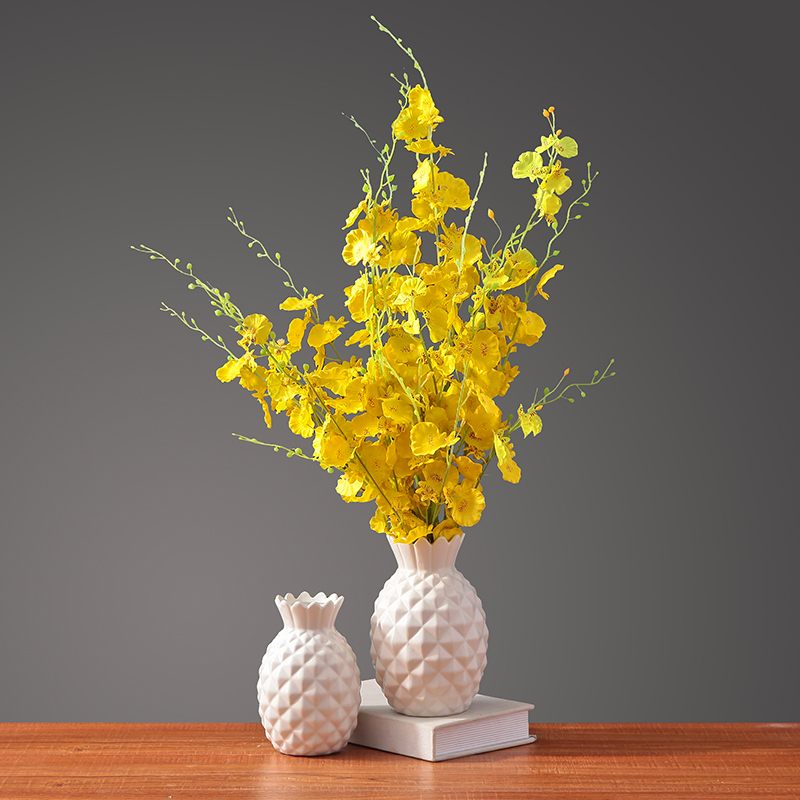 Small pure and fresh and ceramic vases, I and contracted artificial flowers, dried flowers, flower flower implement living room table home furnishing articles