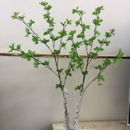 Северная симуляция зеленое растение Моделирование цветы японские висящие часы отдельные ветви пьяные деревянные листовые фальшивые ветви гостиная растения декоративные украшения