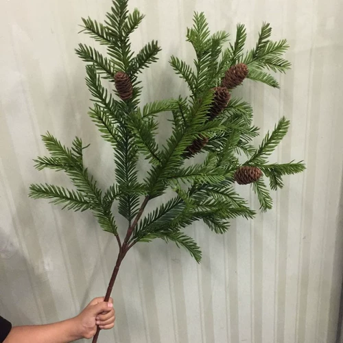 Моделирование сосновых ветвей с фруктовой поддельной сосной инженерии декоративная искусственная сосна сосновая сосна листья для приветствия сосны