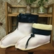 Kéo lại giày đi mưa của phụ nữ tay áo cashmere trong ống mưa giày ống nước ngắn giày có thể tháo rời cashmere mùa đông giày cao su đặt giày ấm
