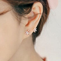 Small female college student suit beautiful princess style earrings Silver simple super fairy drop earrings jewelry earrings fashion