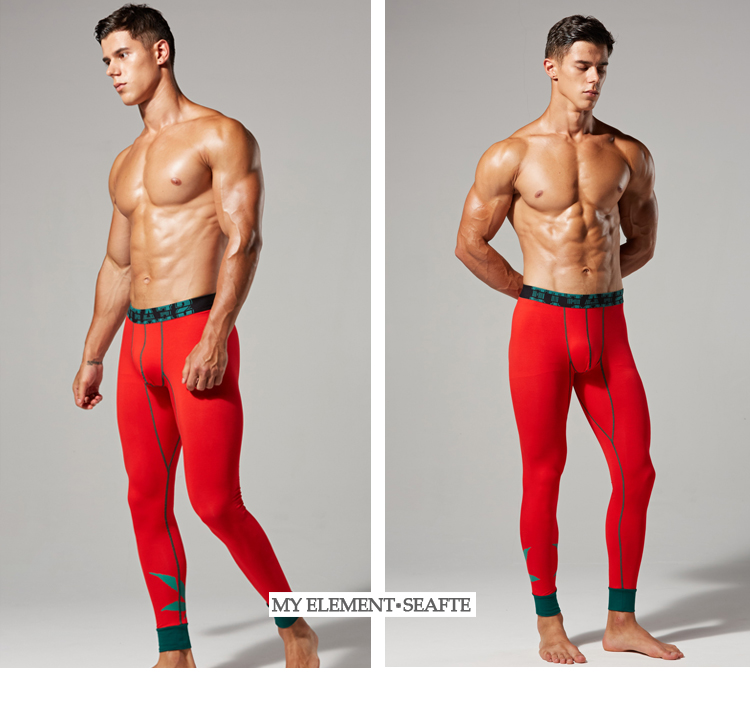 Quần tây nam mùa thu mỏng Quần legging cotton bó sát thấp Quần dài hợp thời trang Quần thun cotton ấm áp phiên bản Hàn Quốc của quần short đơn giản quần ấm nam cao tuổi