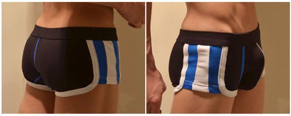Quần short nam boxer cotton Giới trẻ nam Châu Âu và Hoa Kỳ thon gọn eo thấp gợi cảm xù quần boxer nội y cao cấp