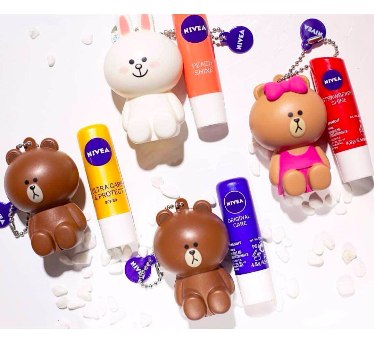 Thái Lan NIVEA Nivea x line bạn bè hợp tác phiên bản giới hạn son môi dòng tên chung son dưỡng - Son môi black rouge a03