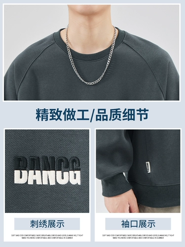 Демисезонная толстовка, приятный телу демисезонный осенний лонгслив, круглый воротник