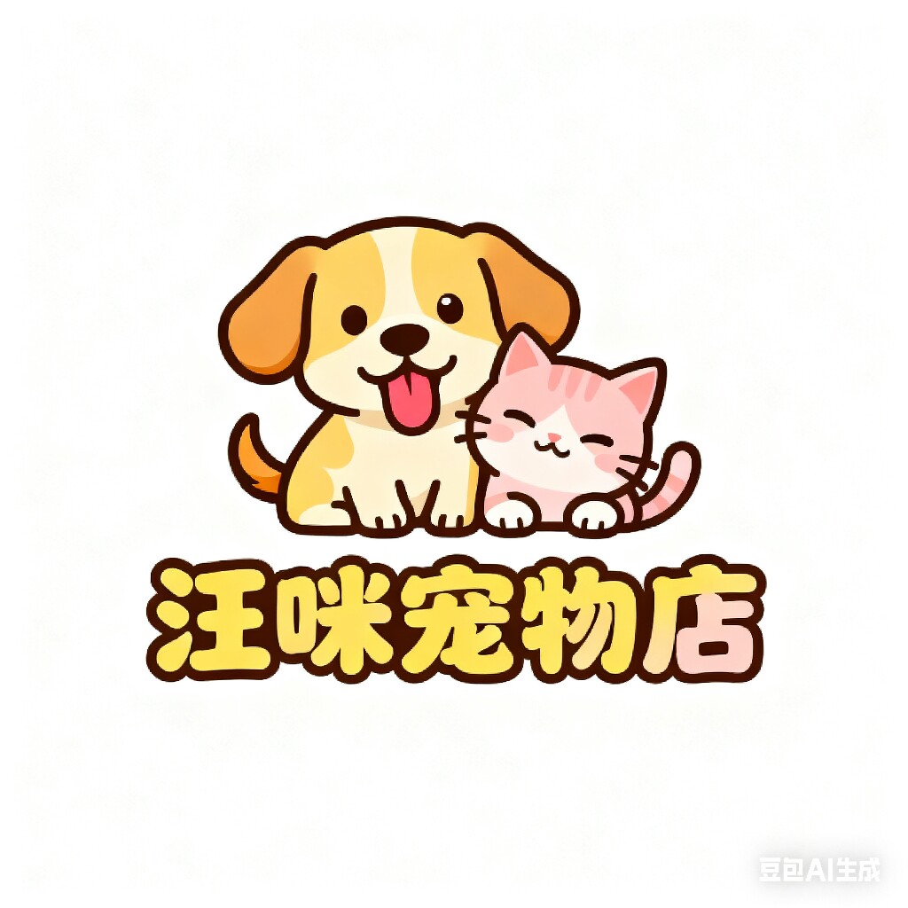 汪咪宠物店的LOGO
