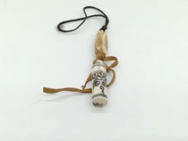 Tibet India Nepal handmade yak bone eye Tibetan leather rope key mobile phone bag pendant decoration pendant
