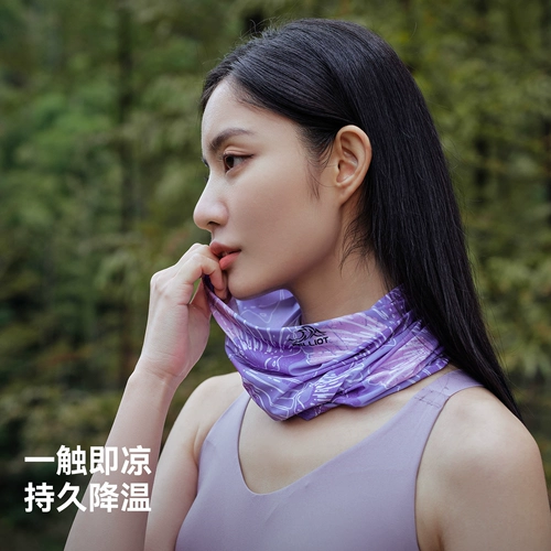 Дорожный шарф-платок, комплект, шарф, шелковая маска, защита от солнца