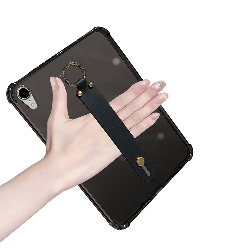 Suitable for iPad 10.2 Transparent Black Protective Case iPad Mini 6 Airbag Wrist Strap Soft Black Case Pro11 Soft Rubber Case Suitable for iPad 10.2 Transparent Black Protective Case iPad Mini 6 Airbag Wrist Strap Soft Black Case Pro11 Soft Rubber Case