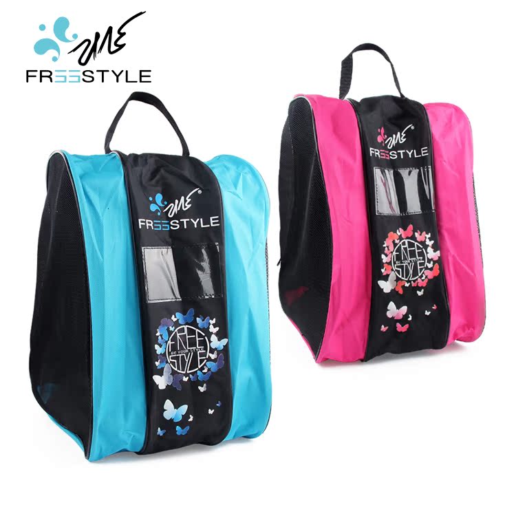 Freestyle FS thickened roller skating shoe bag three-layer mesh bag Ice skating roller skates shoulder bag triangle bag