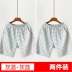 Quần short mùa hè, quần pyjama nam, quần đi biển cotton sọc năm điểm, quần trung, quần mặc nhà nam, quần ở nhà, có thể mặc ngoài - Quần tây Quần tây