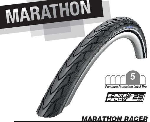 German Schwalbe Marathon Racer small wheel tire 18X1 5