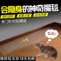 Transparent invisible mouse sticker Super strong sticky mouse board household rat trap artifact Magic carpet sticky mouse glue clip rodent control