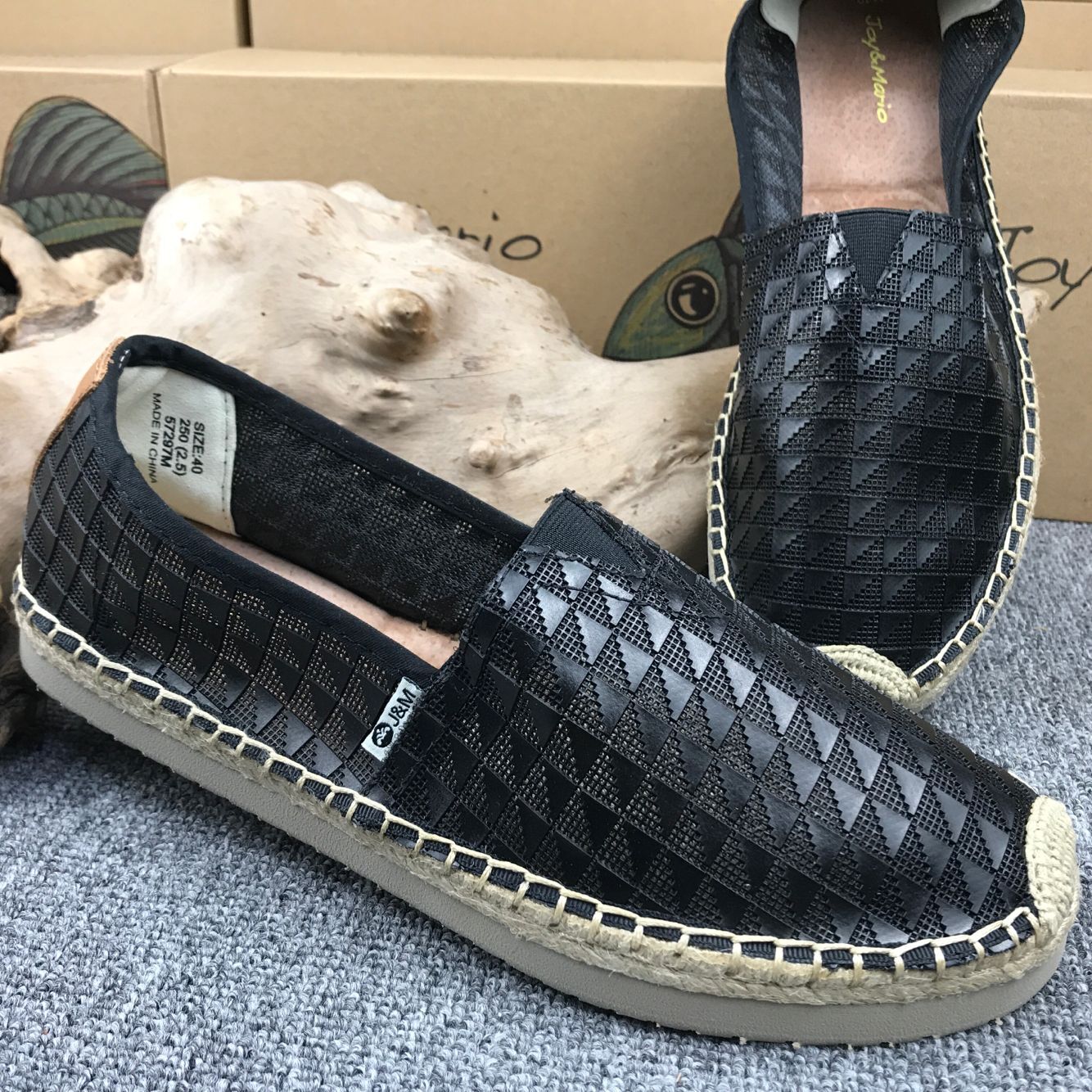 Giày nam Jm happy Mary mùa xuân và mùa hè mẫu rắn màu thoáng khí giày vải rỗng 57233M 57286M 57288M - Plimsolls giày sneaker nam đẹp