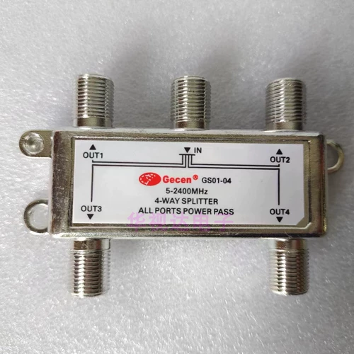 佳讯 GS01-04 Четырехверовой дивиденщик телевизионный сигнал антенны Один сегмент четырехсторонний четырехсторонний сплиттер 4 разделитель ветви