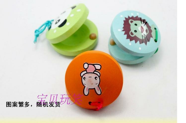 Phim hoạt hình bằng gỗ allegro động vật trẻ em Orff bộ gõ nhạc cụ bé giáo dục sớm đồ chơi giáo dục đồ chơi em bé