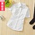 Mới phiên bản Hàn Quốc của các cô gái áo sơ mi trắng ngắn tay đầu đồng phục áo sơ mi Nhật trường đại học của phụ nữ 