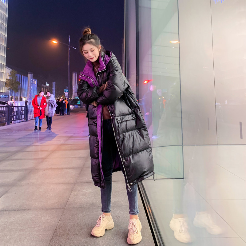 Down Door Dongguan Dongguan Loose Black Cover for the long knee 2022 winter