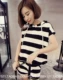 Bộ đồ thể thao nữ mùa hè 2018 thời trang mới phiên bản Hàn Quốc của áo len ngắn tay ngắn quần lửng ống rộng hai dây