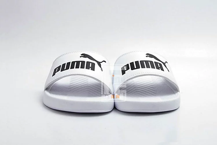 PUMA Hummer Popcat logo đen trắng đôi nam nữ dép thể thao giản dị 360265-10-12-01-25