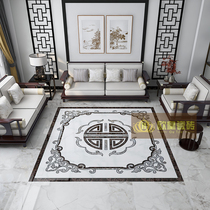 New Chinese style living room parquet tiles 800x800 entrance hall entrance elevator Wanfu pattern pattern floor tiles