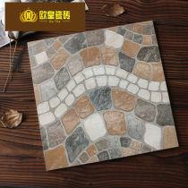 Villa courtyard terrace garden antique brick 400x400 roof retro non-slip tile balcony cultural fossil floor tiles