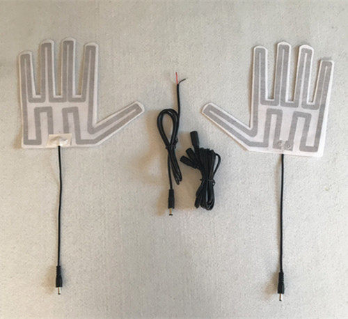 12V electric glove heat chip five finger heat chip Electric motor glove heating sheet heating sheet