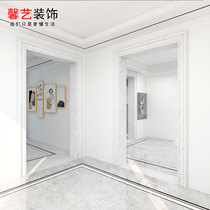 Door frame Door cover edge living room imitation Marble light luxury door Balcony passageway 12 cm line flat panel