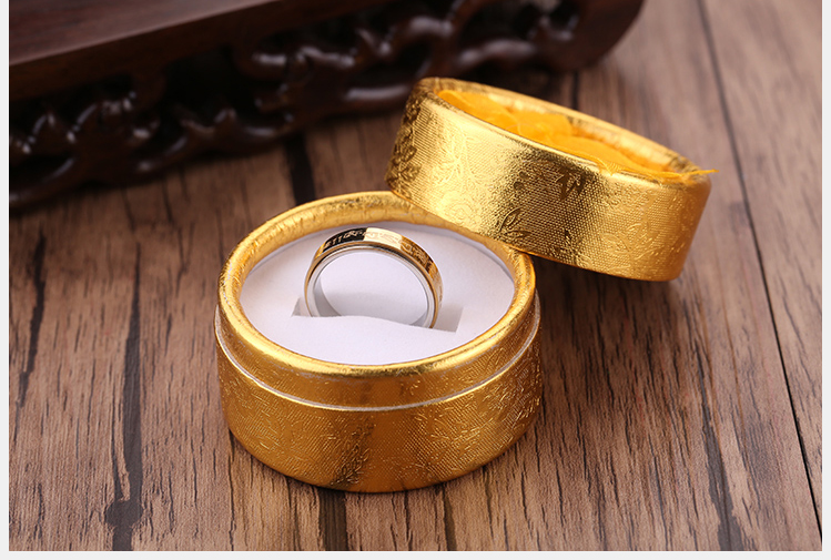 Mở chiếc nhẫn Fortuna màu vàng để vận chuyển chiếc nhẫn nữ bùa hộ mệnh Zhao Wangcai nhẫn lông voi nam